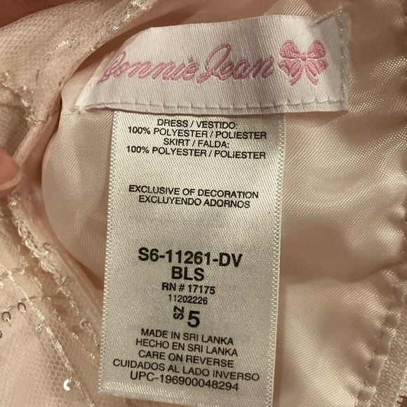 Like New Size 5 Blush Beaded Tulle Flower Girl / Special Occasion Dress - Picture 11 of 11